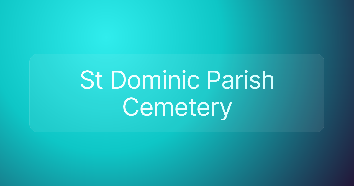 St Dominic Parish Cemetery