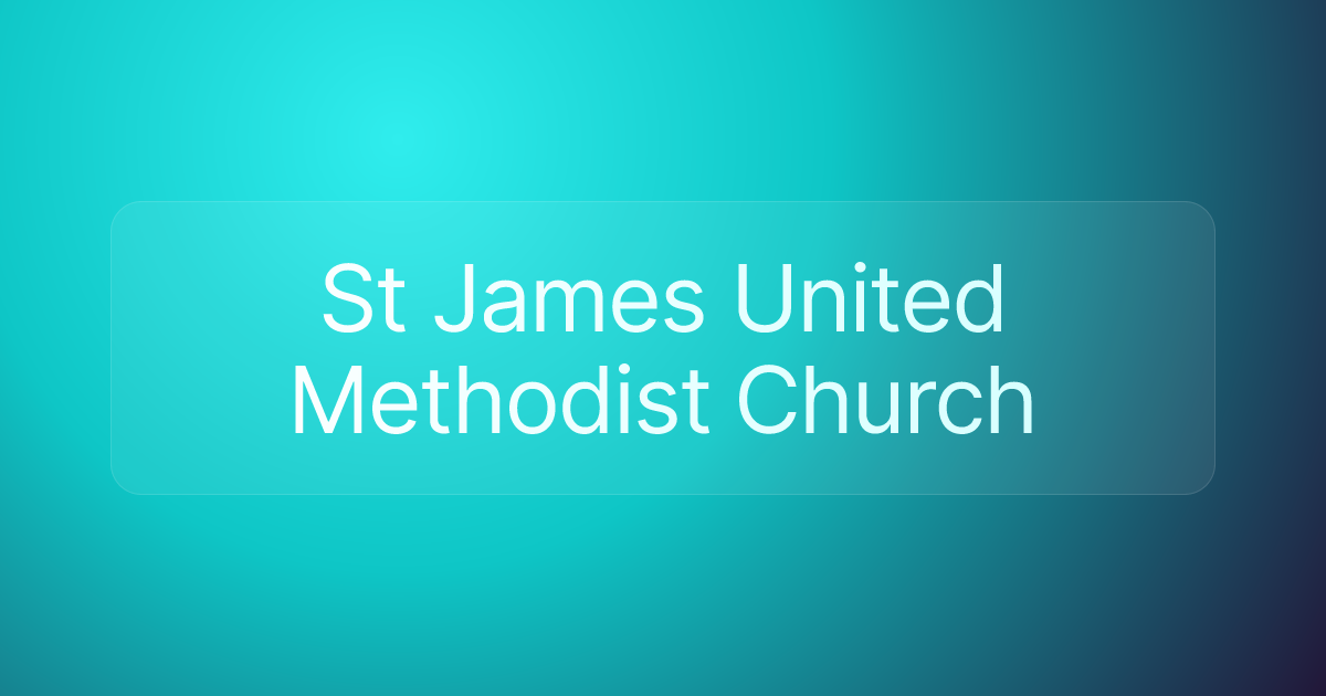 St James United Methodist Church