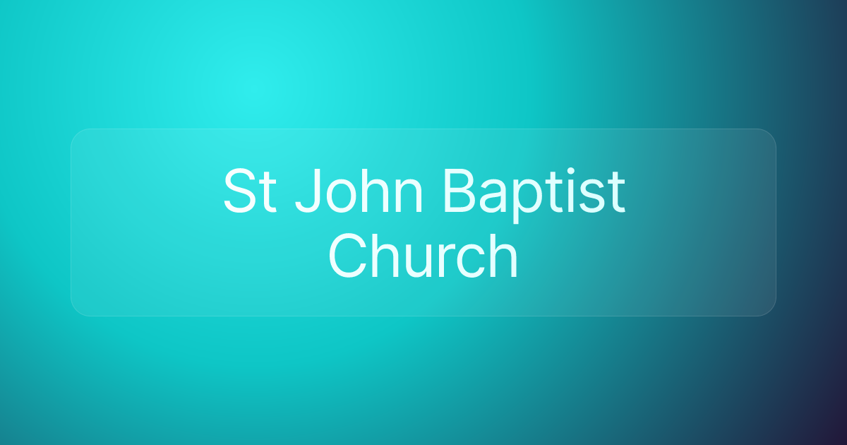 St John Baptist Church