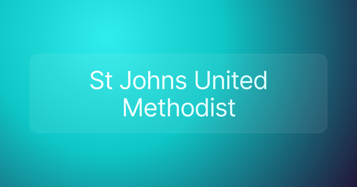 St Johns United Methodist