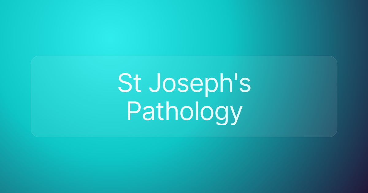 St Joseph's Pathology
