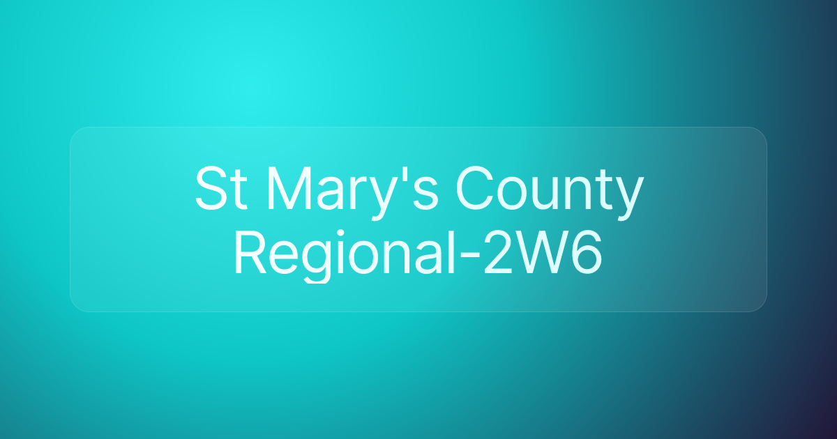 St Mary's County Regional-2W6