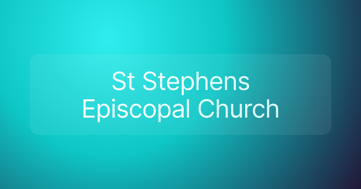 St Stephens Episcopal Church