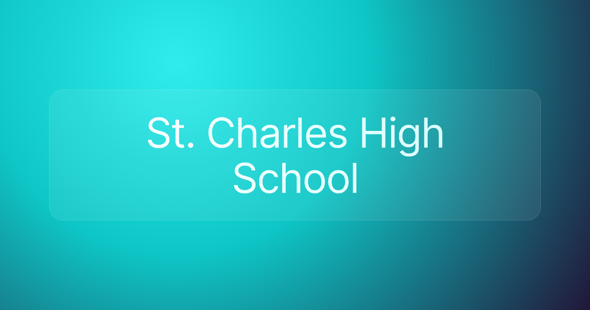 St. Charles High School