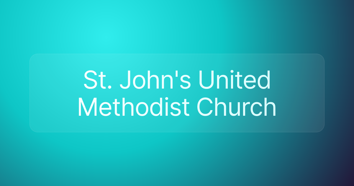 St. John's United Methodist Church