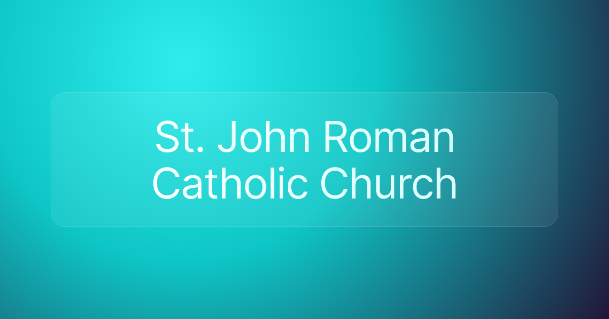 St. John Roman Catholic Church