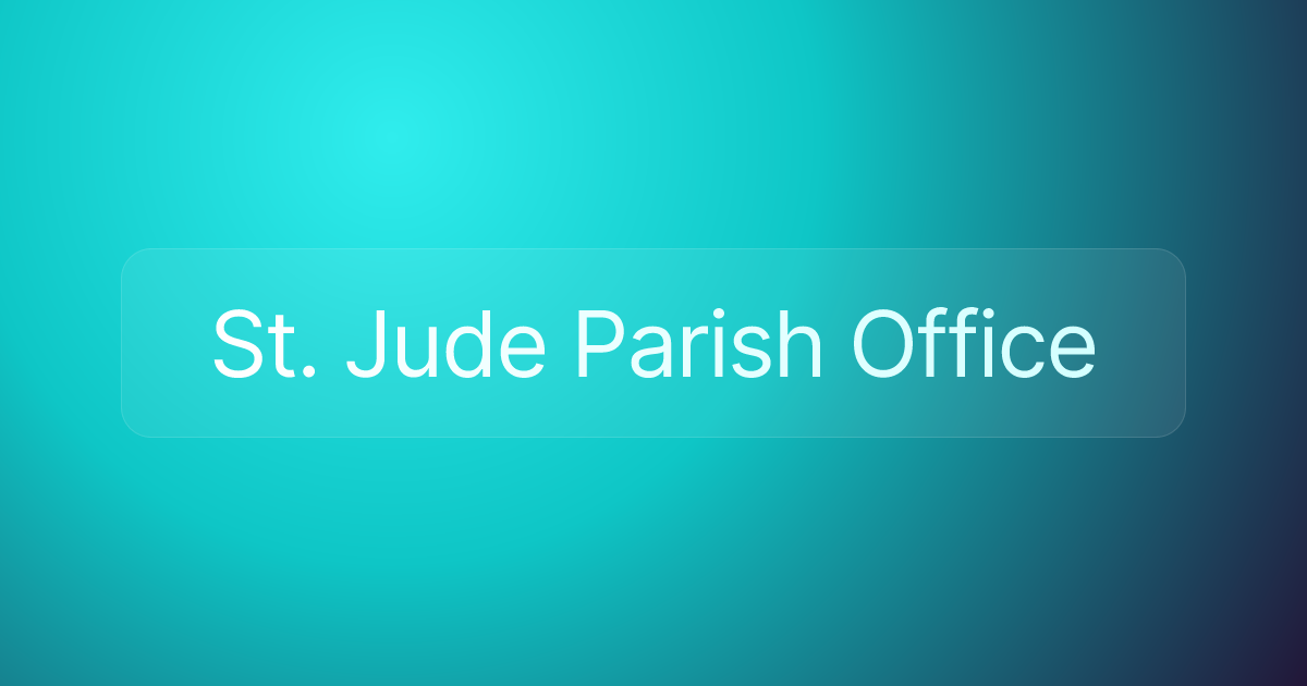 St. Jude Parish Office