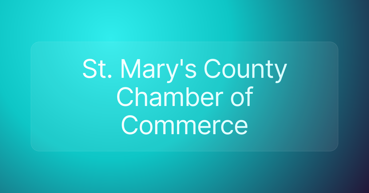 St. Mary's County Chamber of Commerce