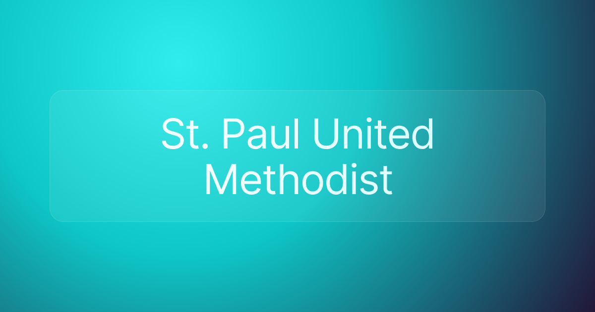 St. Paul United Methodist