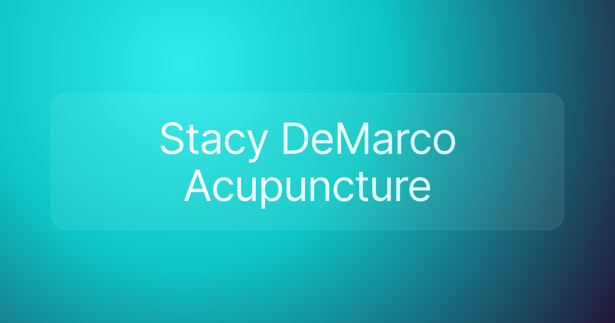 Stacy DeMarco Acupuncture