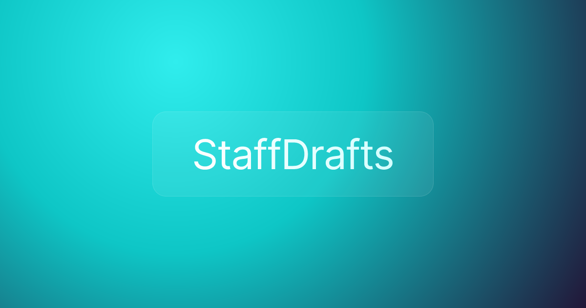 StaffDrafts