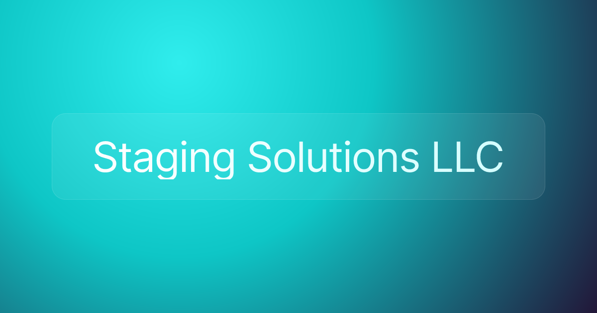 Staging Solutions LLC
