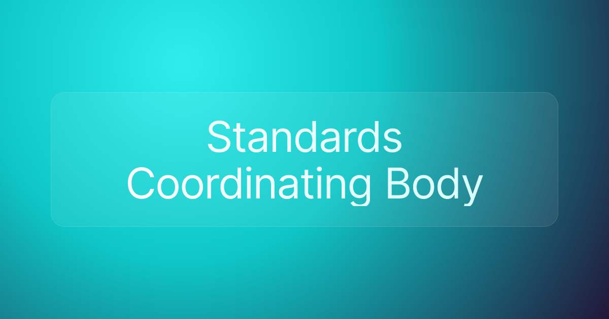 Standards Coordinating Body