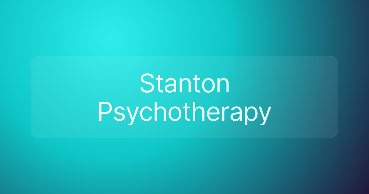 Stanton Psychotherapy