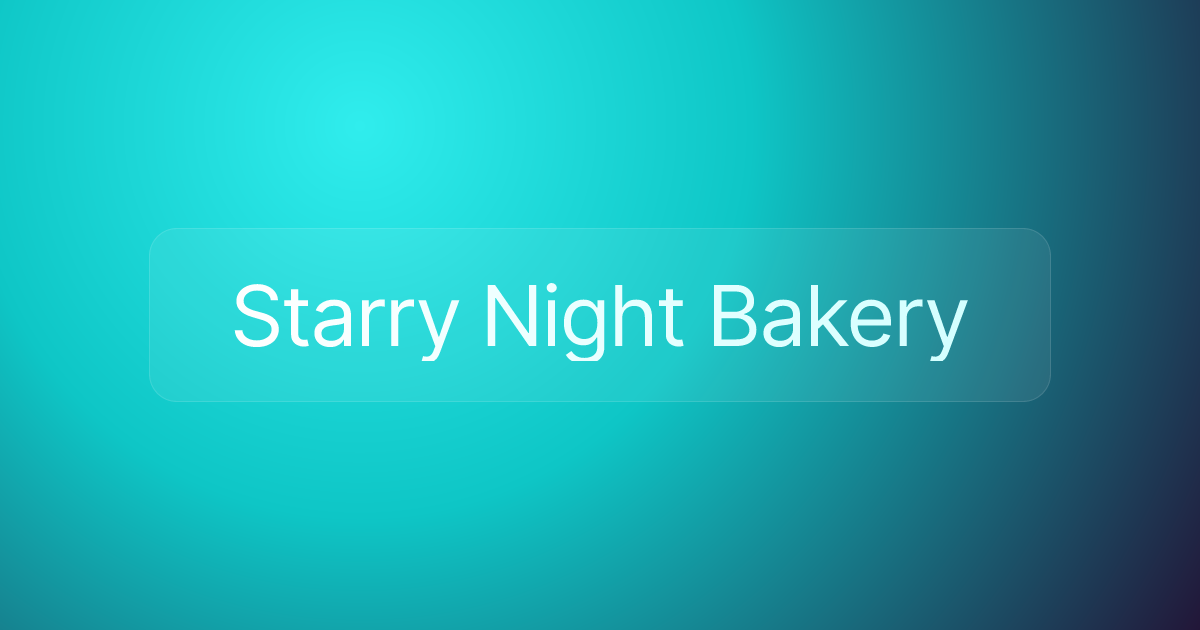 Starry Night Bakery
