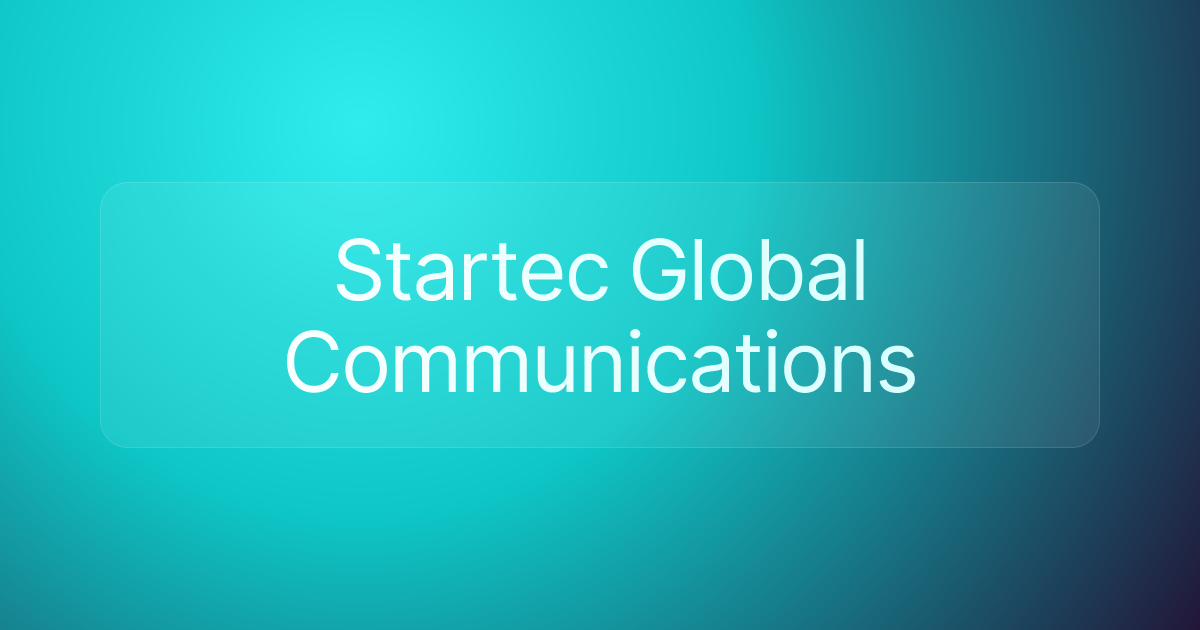 Startec Global Communications