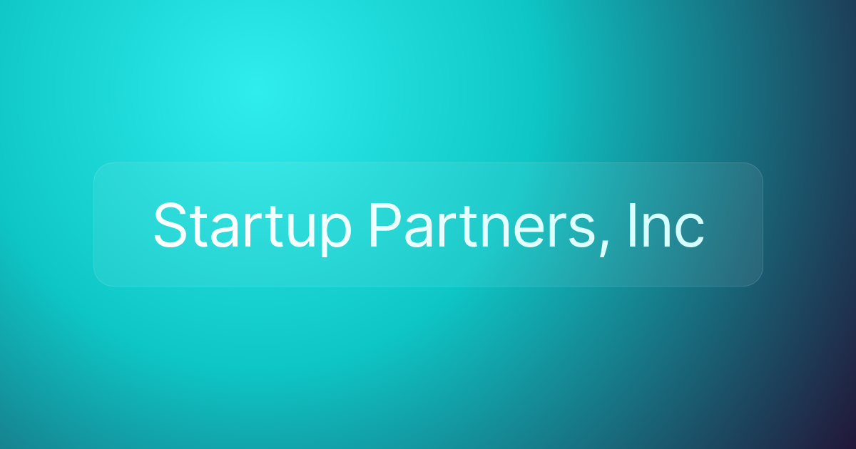 Startup Partners, Inc