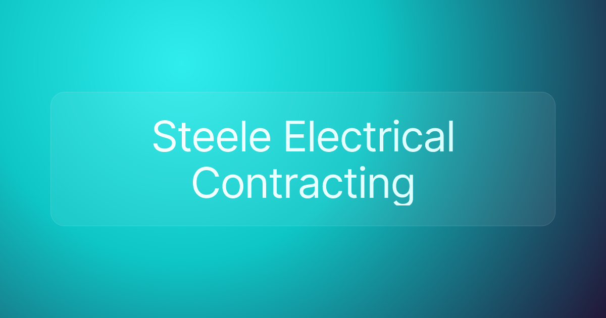 Steele Electrical Contracting