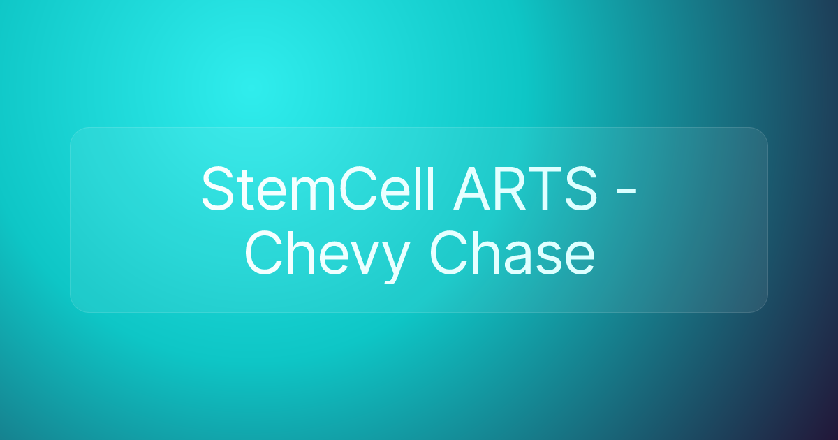 StemCell ARTS - Chevy Chase