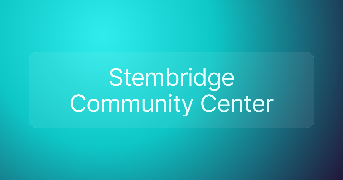 Stembridge Community Center