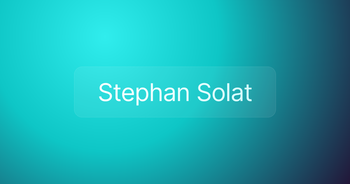 Stephan Solat