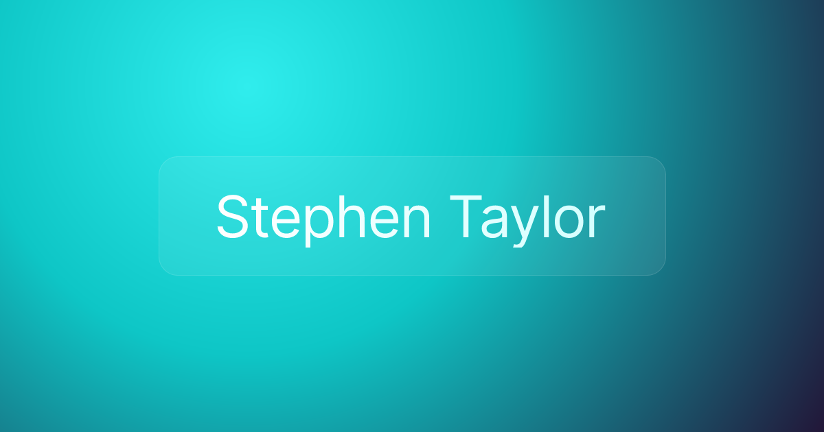 Stephen Taylor