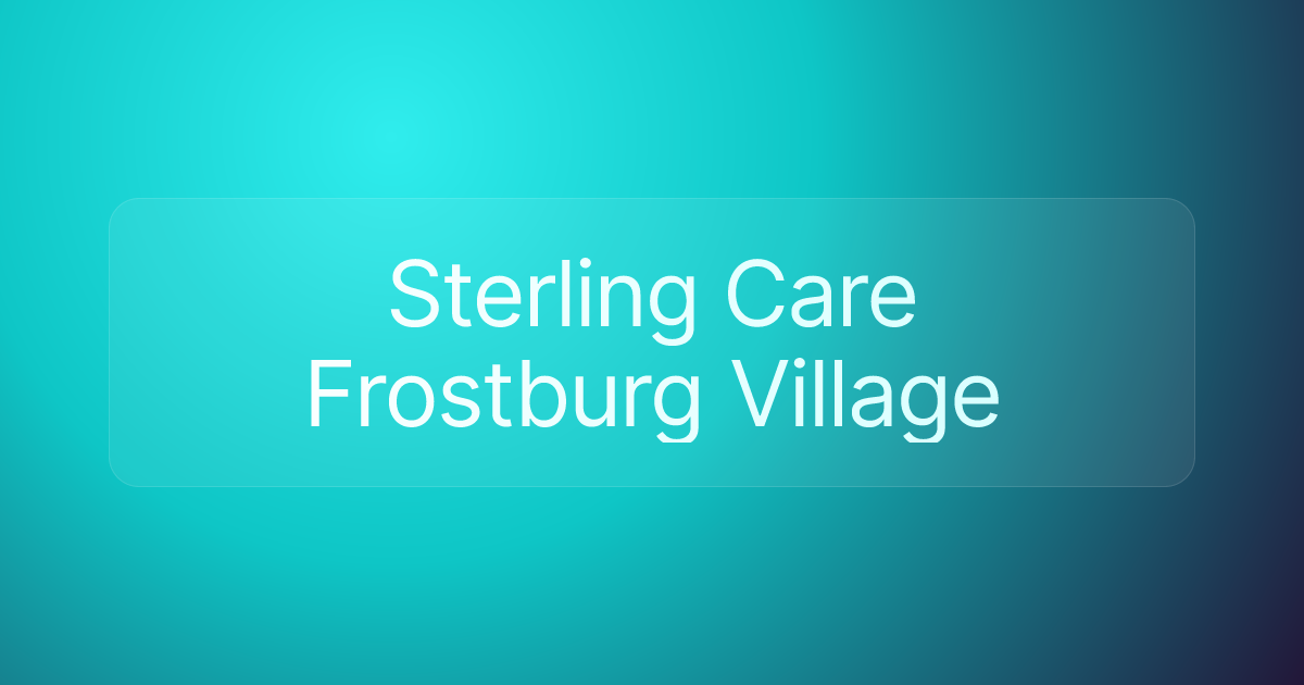 Sterling Care Frostburg Village