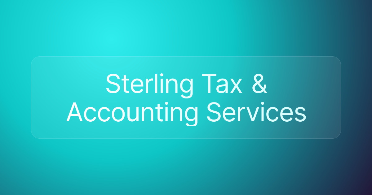 Sterling Tax & Accounting Services