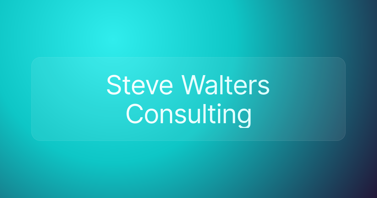 Steve Walters Consulting