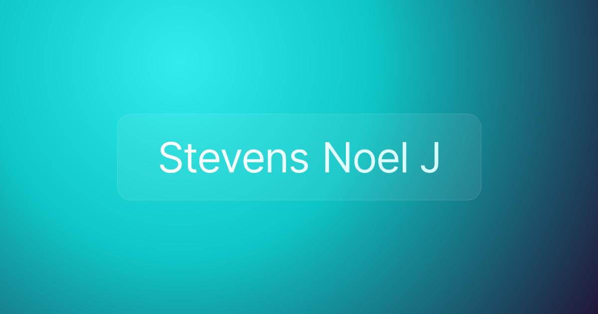 Stevens Noel J