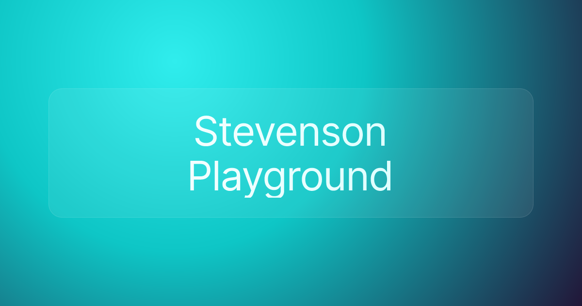 Stevenson Playground