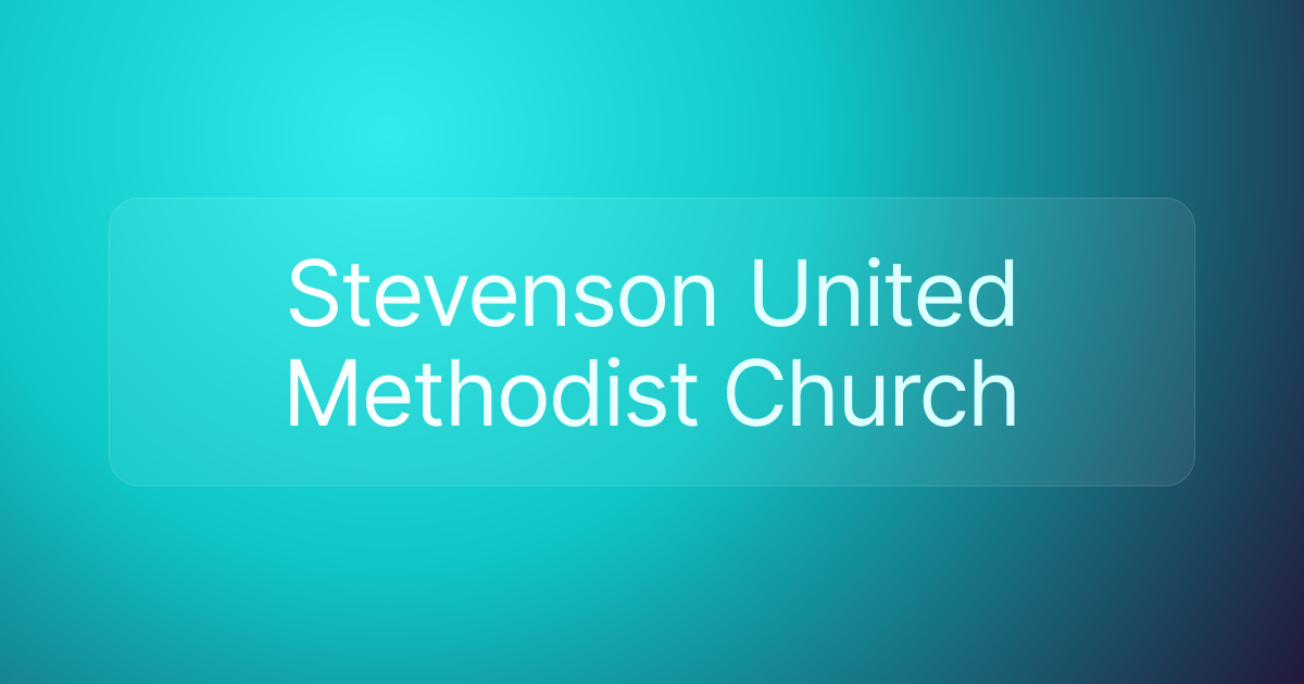 Stevenson United Methodist Church