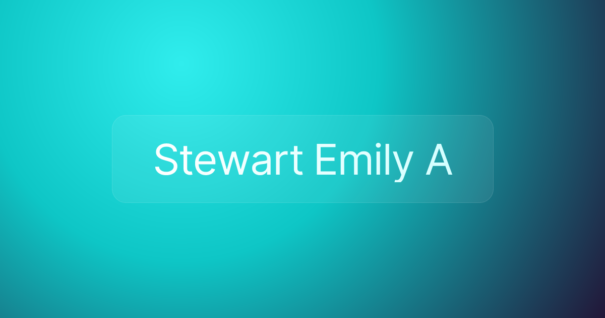 Stewart Emily A