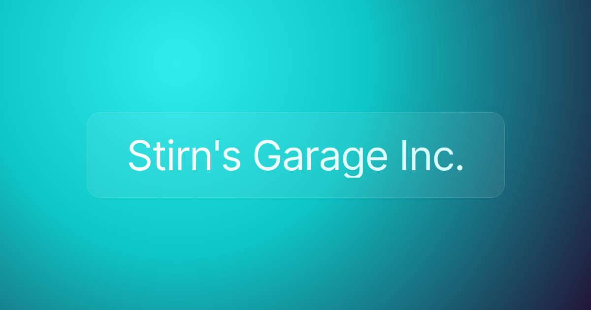 Stirn's Garage Inc.