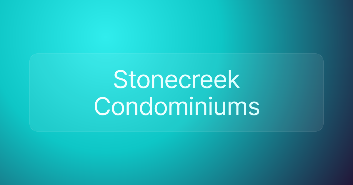 Stonecreek Condominiums