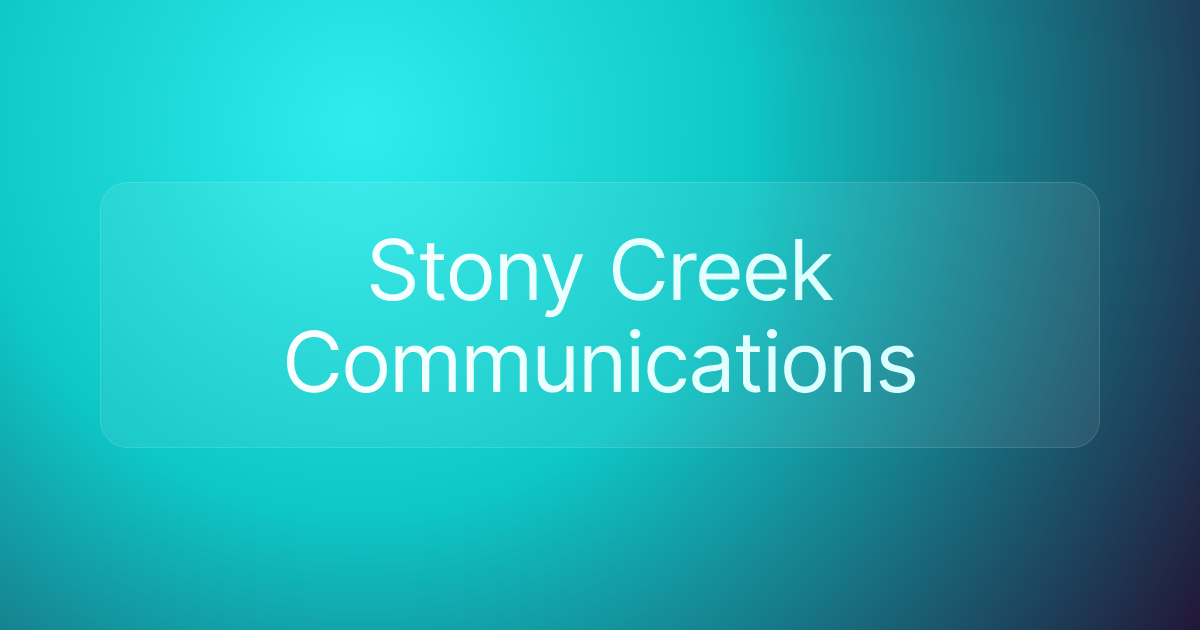 Stony Creek Communications