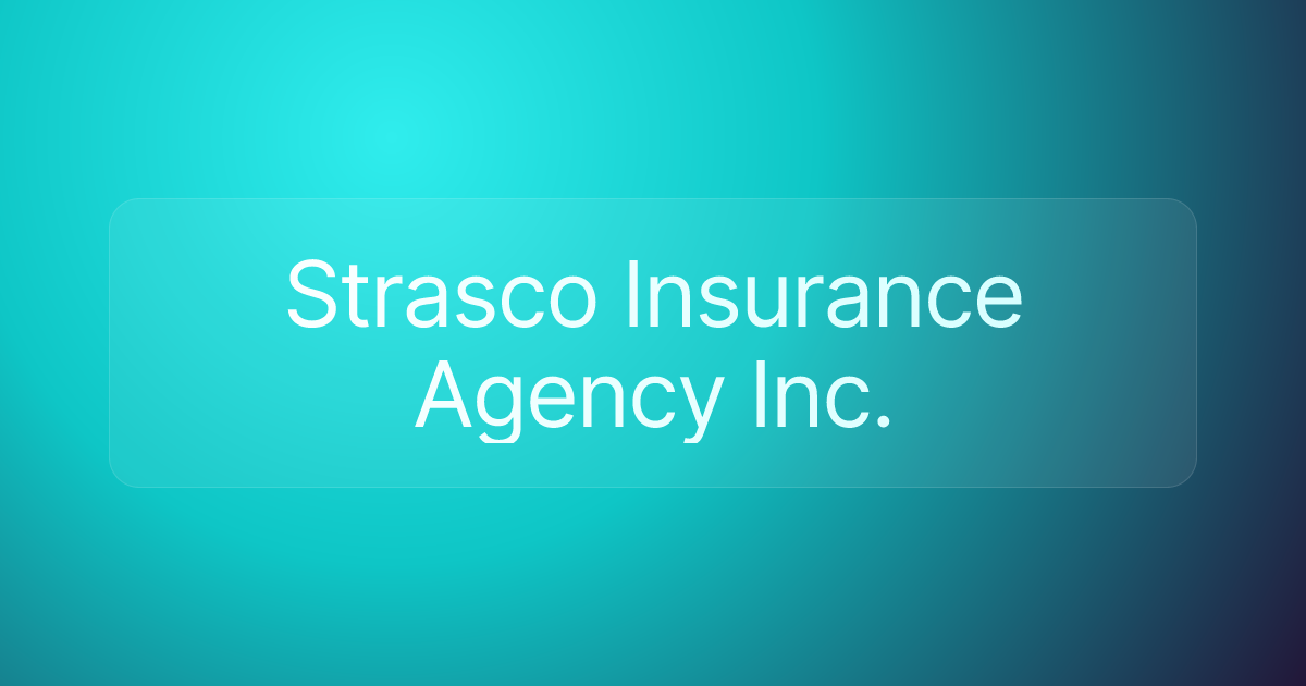 Strasco Insurance Agency Inc.