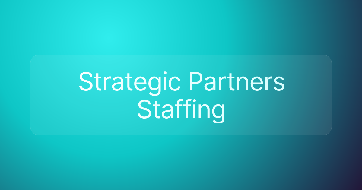 Strategic Partners Staffing