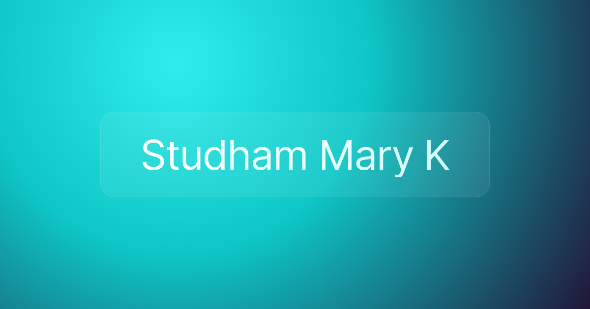 Studham Mary K