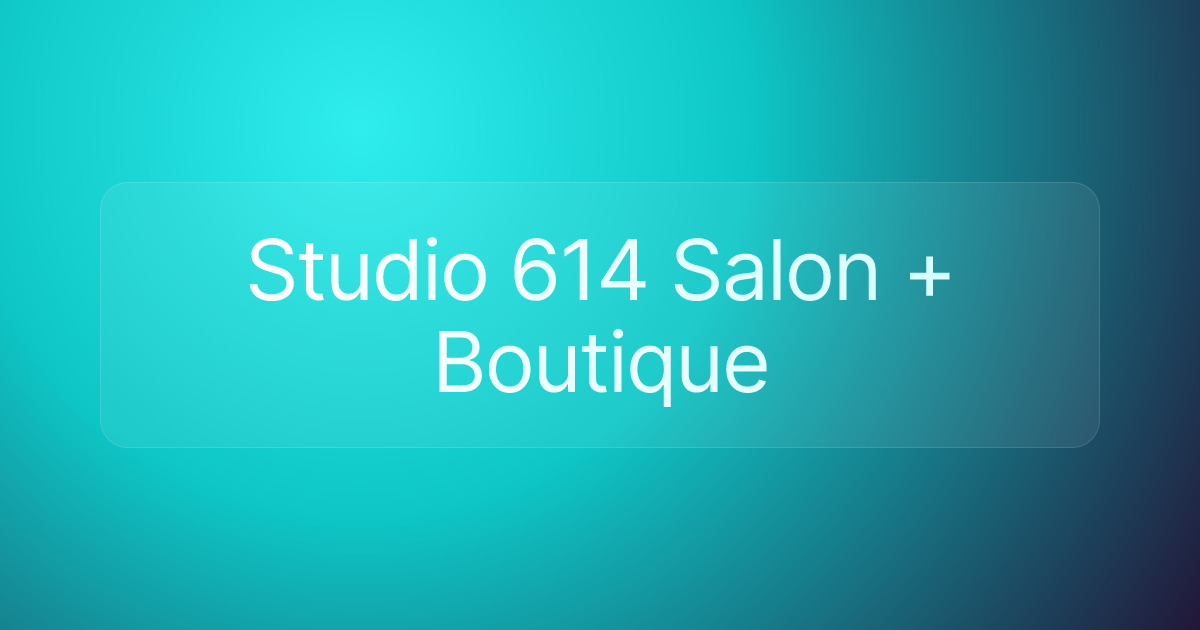 Studio 614 Salon + Boutique