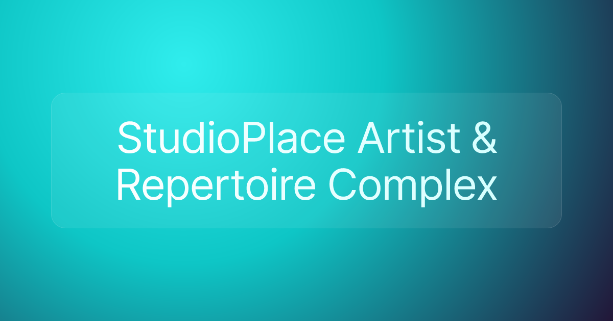 StudioPlace Artist & Repertoire Complex