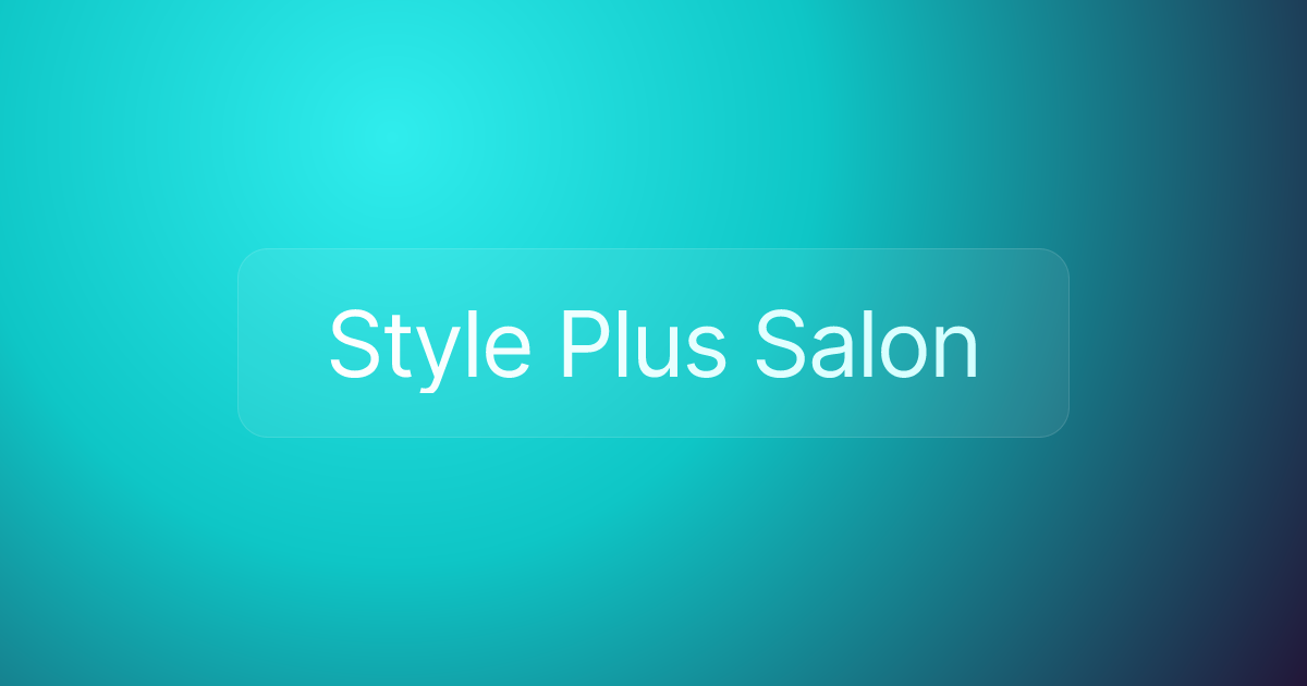 Style Plus Salon