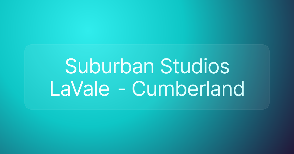 Suburban Studios LaVale - Cumberland