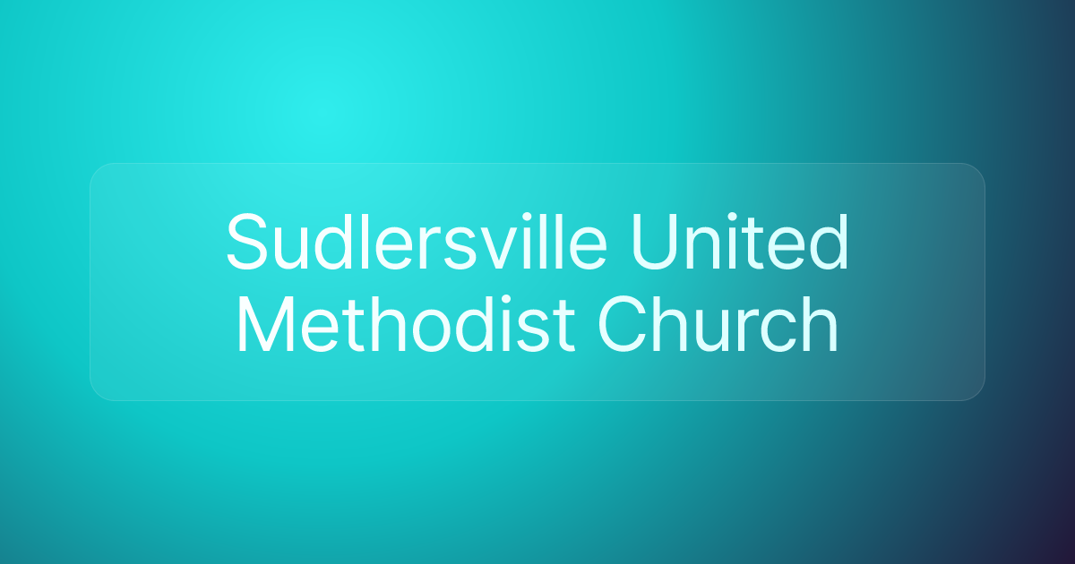 Sudlersville United Methodist Church