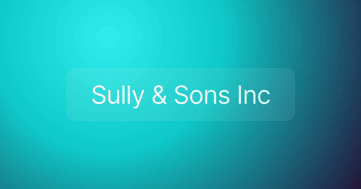 Sully & Sons Inc