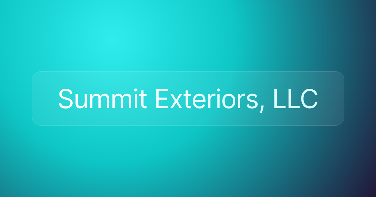 Summit Exteriors, LLC