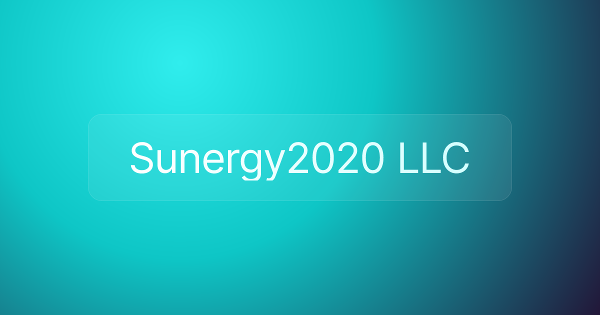 Sunergy2020 LLC