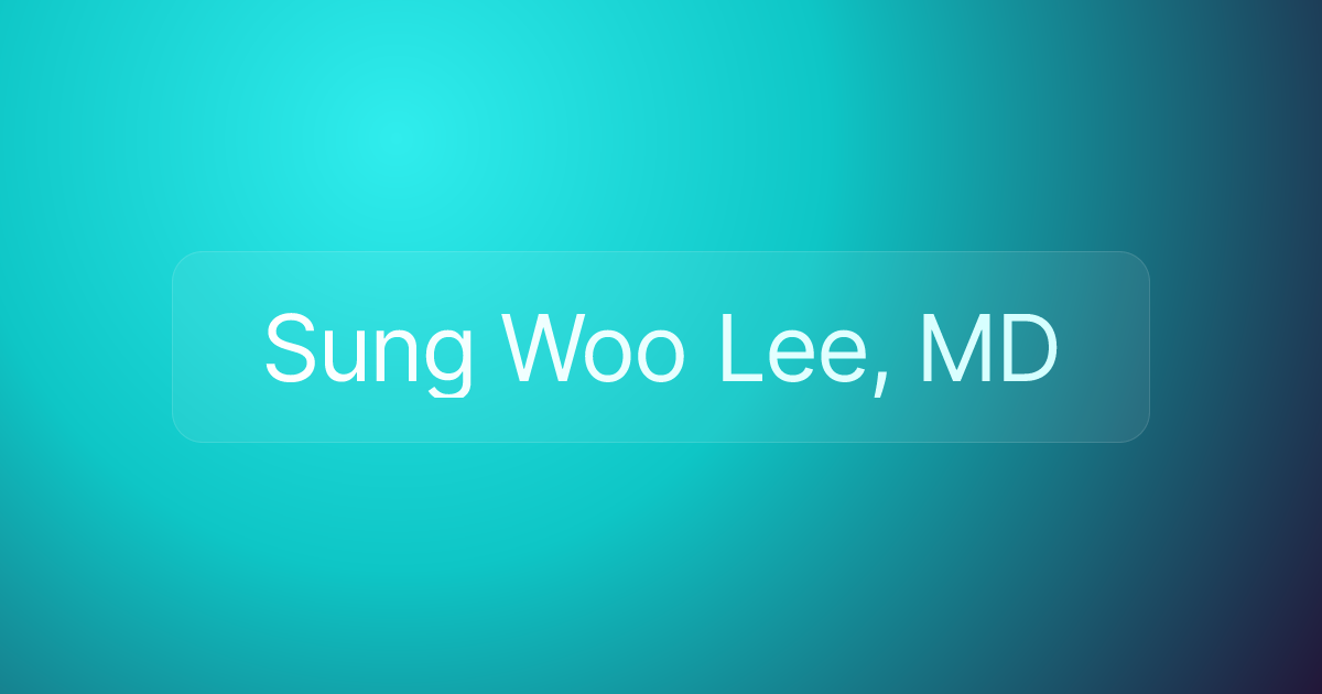 Sung Woo Lee, MD