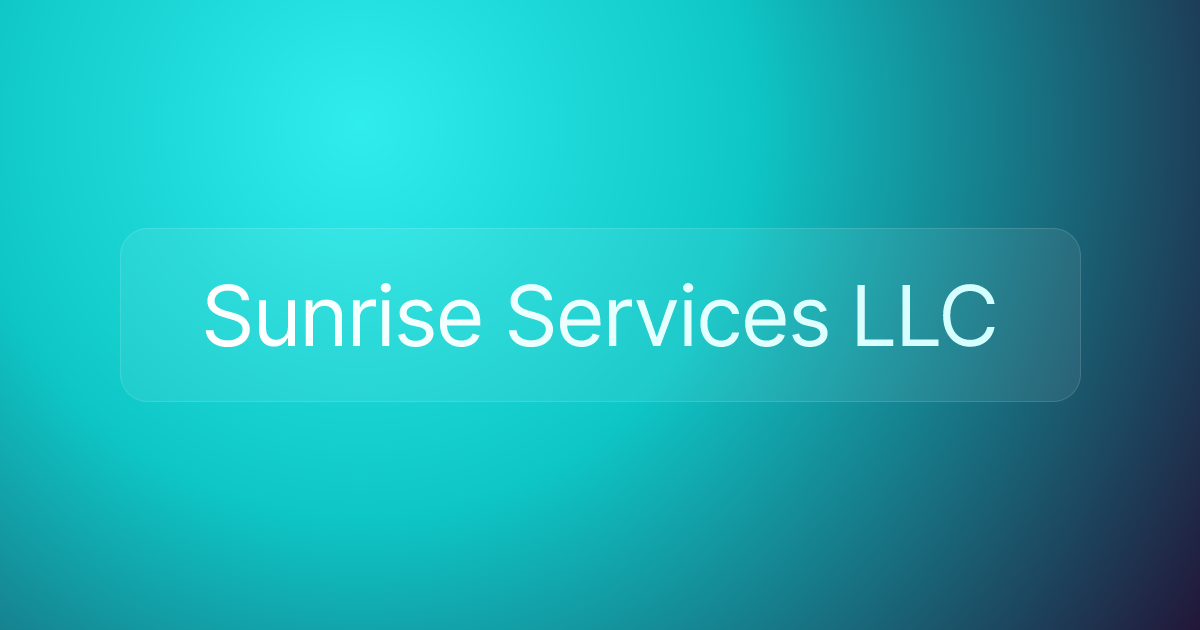 Sunrise Services LLC