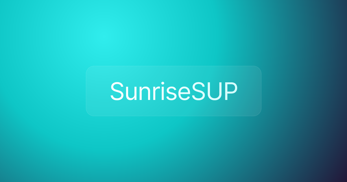 SunriseSUP